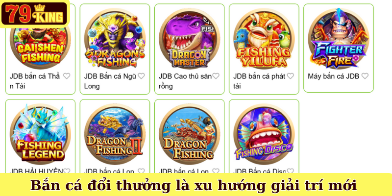 Bắn cá đổi thưởng là xu hướng giải trí mới
