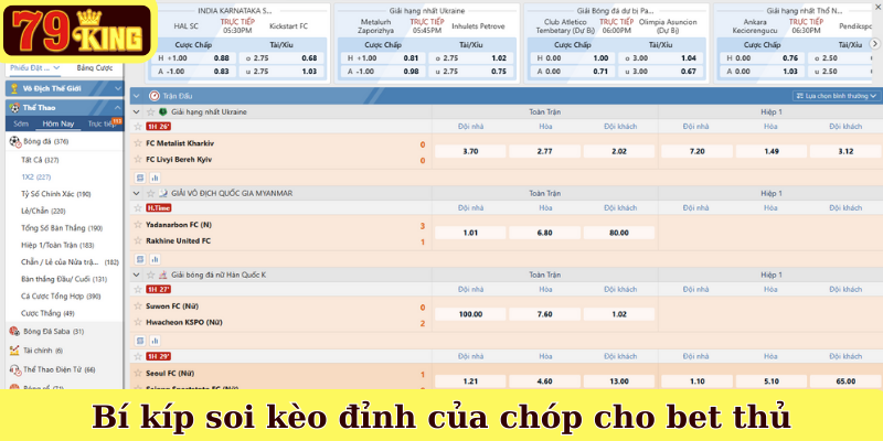 Bí kíp soi kèo đỉnh của chóp cho bet thủ