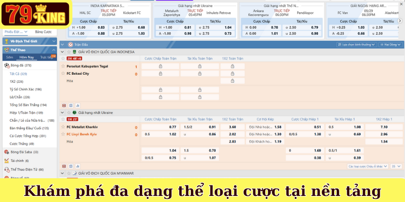 Khám phá đa dạng thể loại cược tại nền tảng