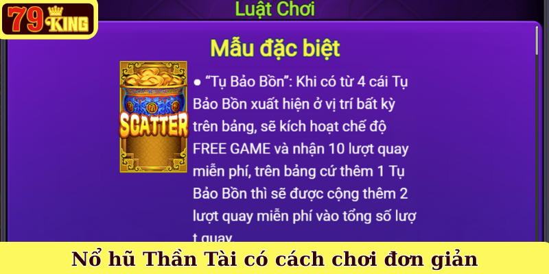 Nổ hũ Thần Tài có cách chơi đơn giản